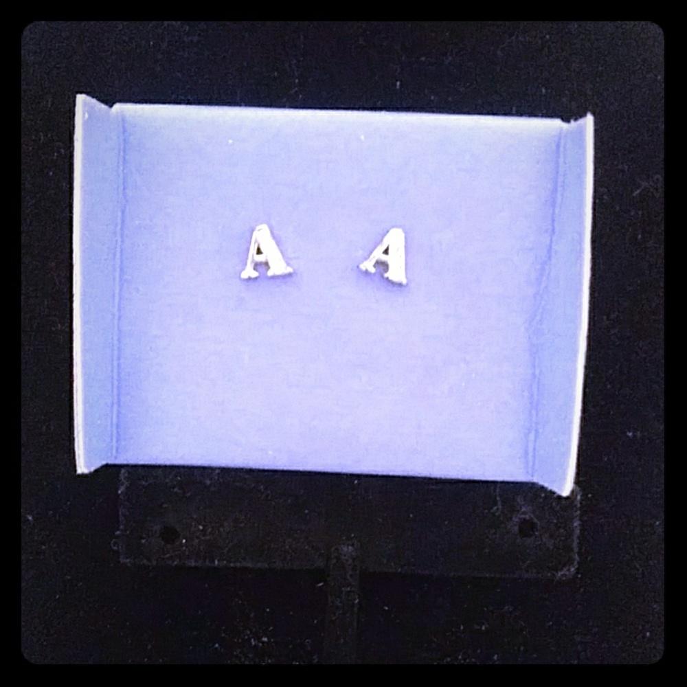 Avon Pave Initial Earrings